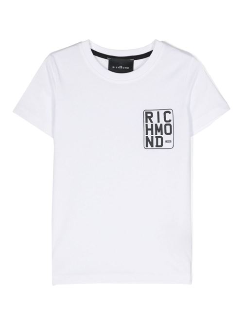 T-shirt bambino maniche corte RICHMOND Junior | RBP24049TSSWWHITE